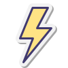 Lightning bolt icon for rapid execution